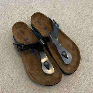 Dark Grey Birkenstock Gizeh